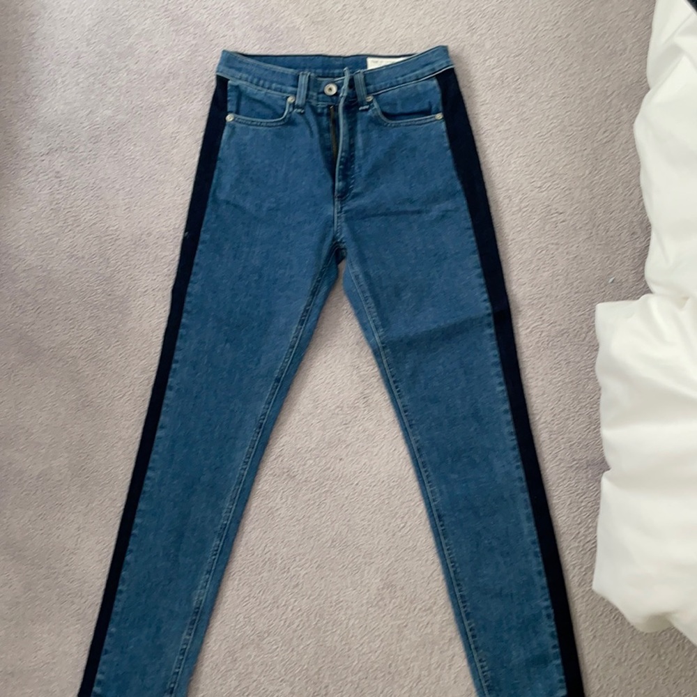 rag and bone jeans w dark stripe